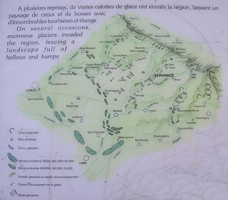 Passé glaciaire de la région